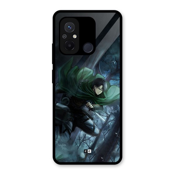 Cool Captain Levi Glass Back Case for Redmi 12C