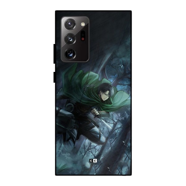 Cool Captain Levi Metal Back Case for Galaxy Note 20 Ultra