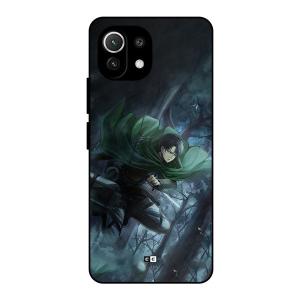 Cool Captain Levi Metal Back Case for Mi 11 Lite