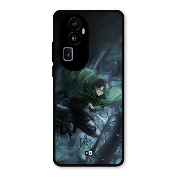 Cool Captain Levi Metal Back Case for Oppo Reno10 Pro Plus