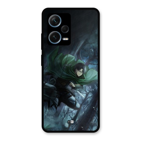 Cool Captain Levi Metal Back Case for Redmi Note 12 Pro Plus 5G
