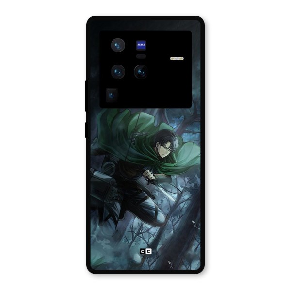 Cool Captain Levi Metal Back Case for Vivo X80 Pro