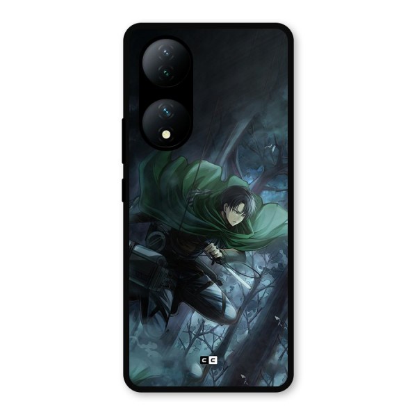 Cool Captain Levi Metal Back Case for Vivo Y100