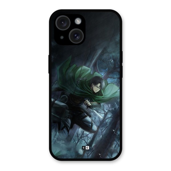 Cool Captain Levi Metal Back Case for iPhone 15