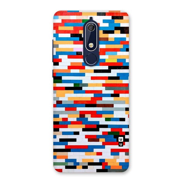 Cool Colors Collage Pattern Art Back Case for Nokia 5.1