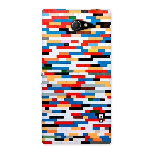 Cool Colors Collage Pattern Art Back Case for Sony Xperia M2