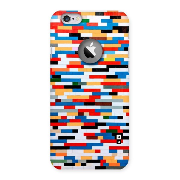 Cool Colors Collage Pattern Art Back Case for iPhone 6 Logo Cut