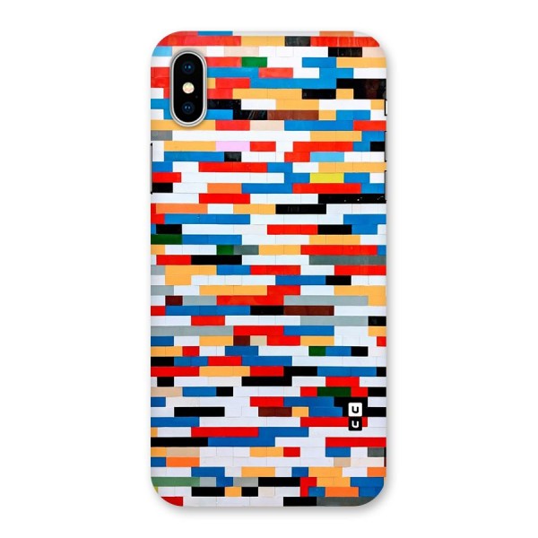Cool Colors Collage Pattern Art Back Case for iPhone X