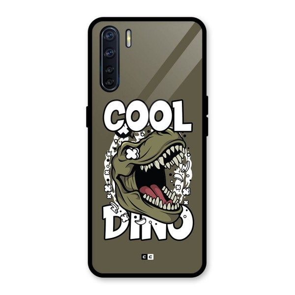 Cool Dino Glass Back Case for Oppo F15