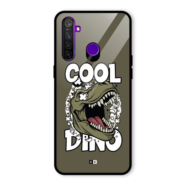 Cool Dino Glass Back Case for Realme 5 Pro