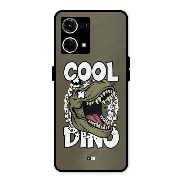 Cool Dino Metal Back Case for Oppo F21s Pro 4G