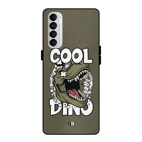 Cool Dino Metal Back Case for Oppo Reno4 Pro