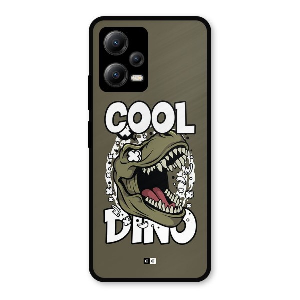 Cool Dino Metal Back Case for Poco X5
