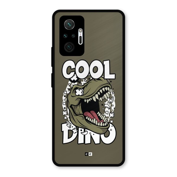 Cool Dino Metal Back Case for Redmi Note 10 Pro