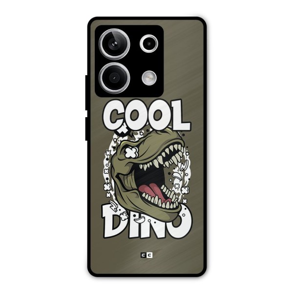 Cool Dino Metal Back Case for Redmi Note 13 5G