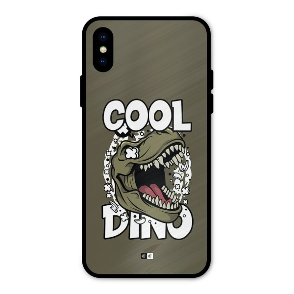 Cool Dino Metal Back Case for iPhone X