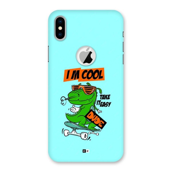 Cool Dude Back Case for iPhone X Logo Cut