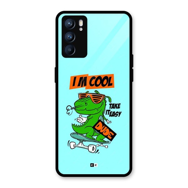 Cool Dude Glass Back Case for Oppo Reno6 5G