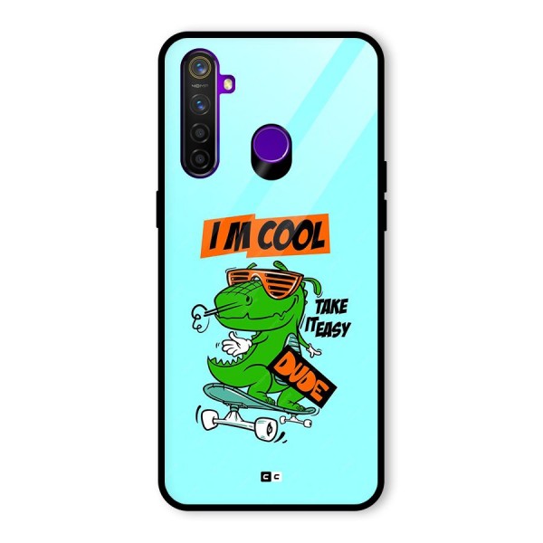 Cool Dude Glass Back Case for Realme 5 Pro