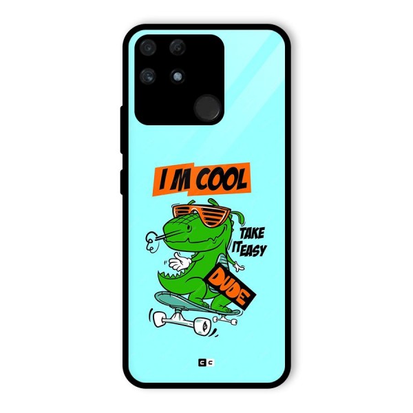 Cool Dude Glass Back Case for Realme Narzo 50A