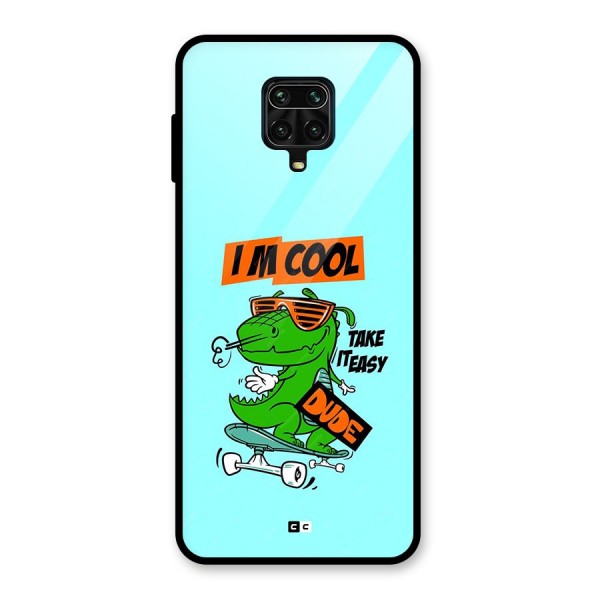 Cool Dude Glass Back Case for Redmi Note 9 Pro Max
