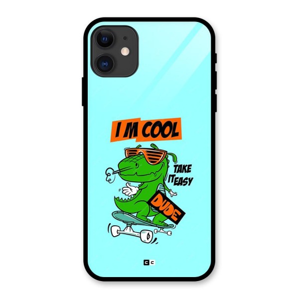 Cool Dude Glass Back Case for iPhone 11