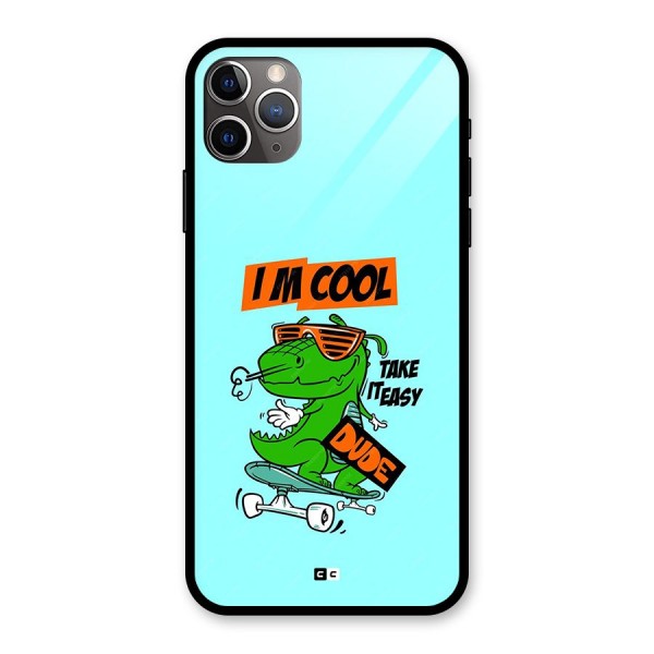 Cool Dude Glass Back Case for iPhone 11 Pro Max