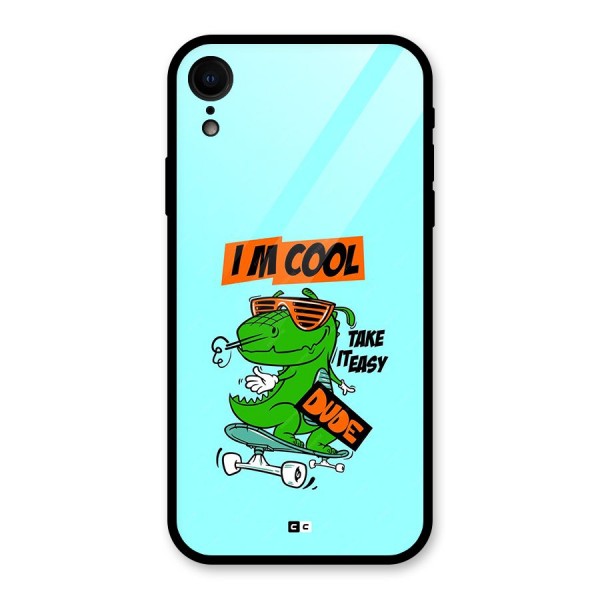 Cool Dude Glass Back Case for iPhone XR