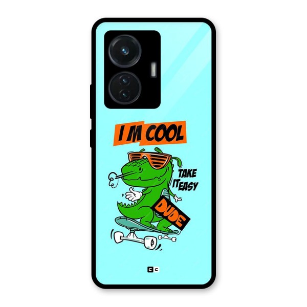 Cool Dude Glass Back Case for iQOO Z6 44W