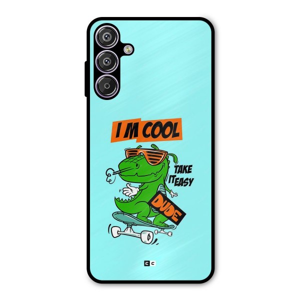Cool Dude Metal Back Case for Galaxy F15