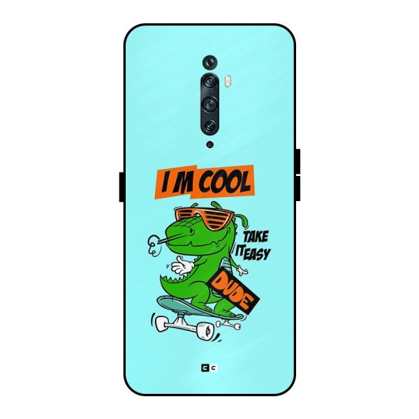 Cool Dude Metal Back Case for Oppo Reno2 F