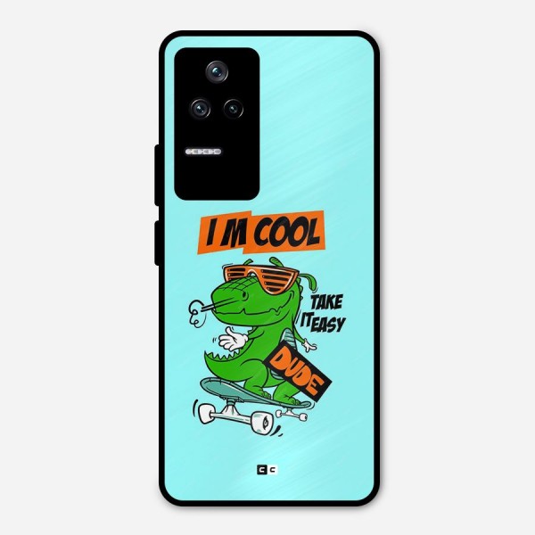 Cool Dude Metal Back Case for Poco F4 5G