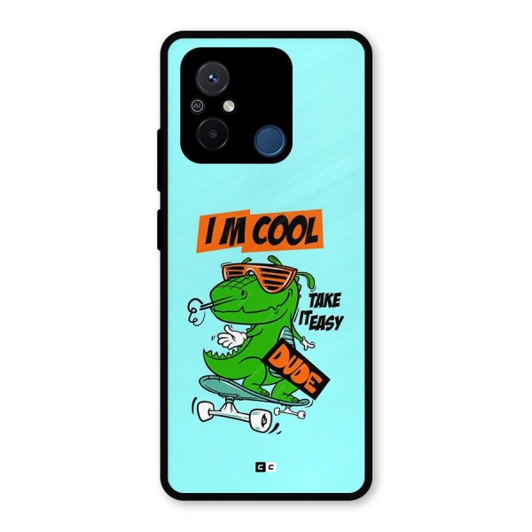 Cool Dude Metal Back Case for Redmi 12C