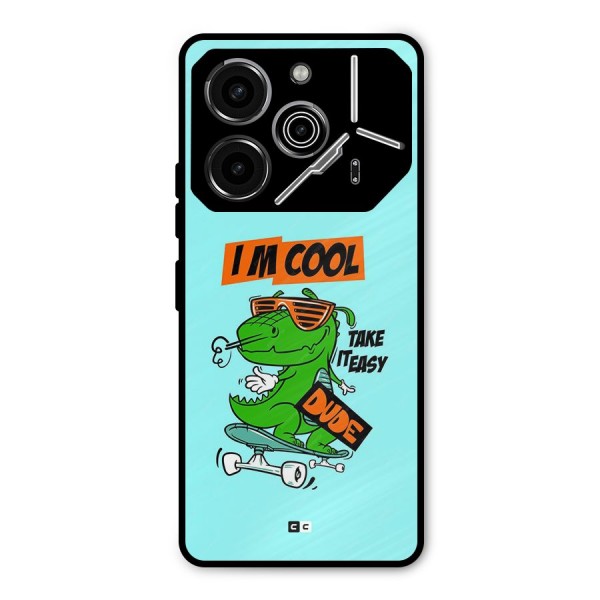 Cool Dude Metal Back Case for Tecno Pova 6 Pro