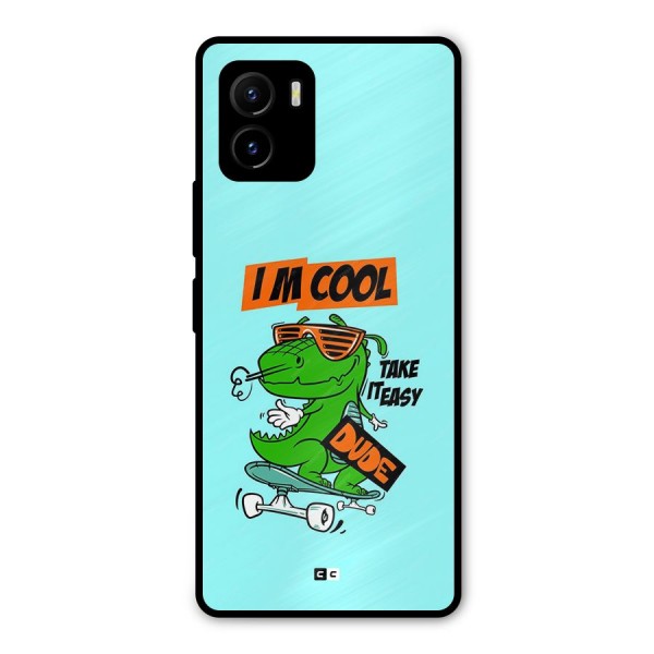 Cool Dude Metal Back Case for Vivo Y15s