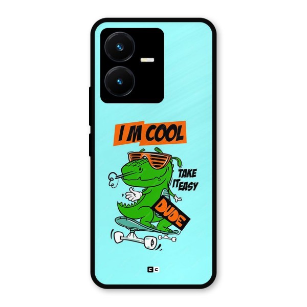 Cool Dude Metal Back Case for Vivo Y22