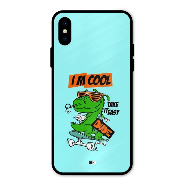 Cool Dude Metal Back Case for iPhone X