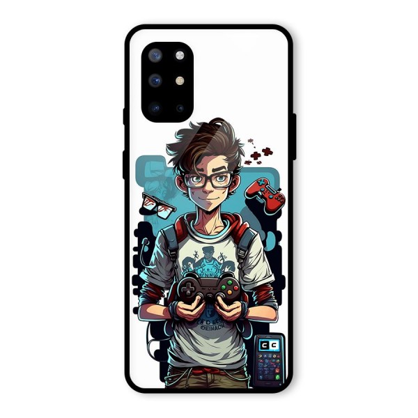 Cool Gamer Guy Glass Back Case for OnePlus 8T