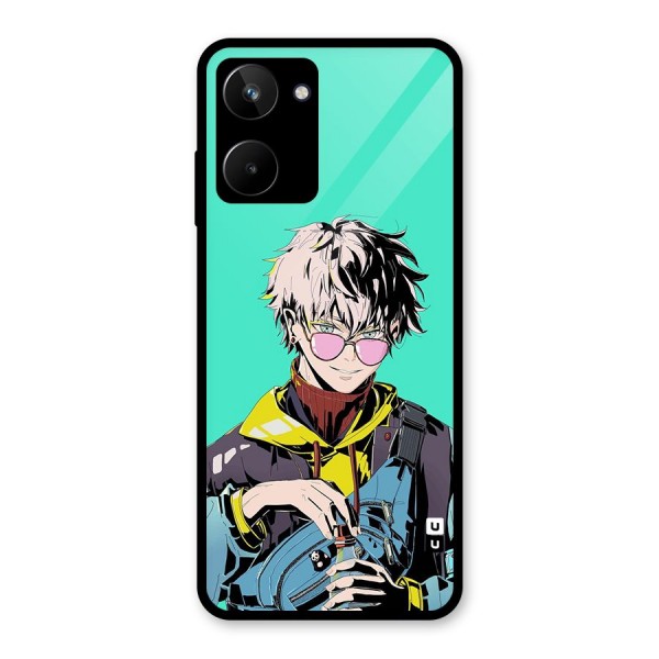 Cool Gojo Glass Back Case for Realme 10