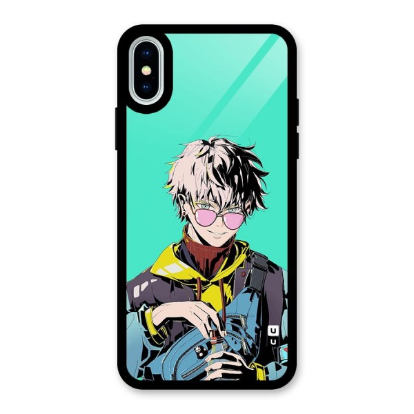 Cool Gojo Glass Back Case for iPhone X