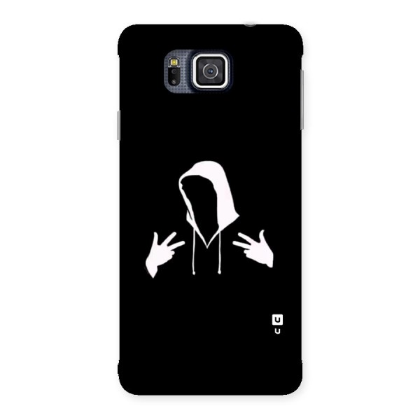 Cool Hoodie Silhouette Back Case for Galaxy Alpha