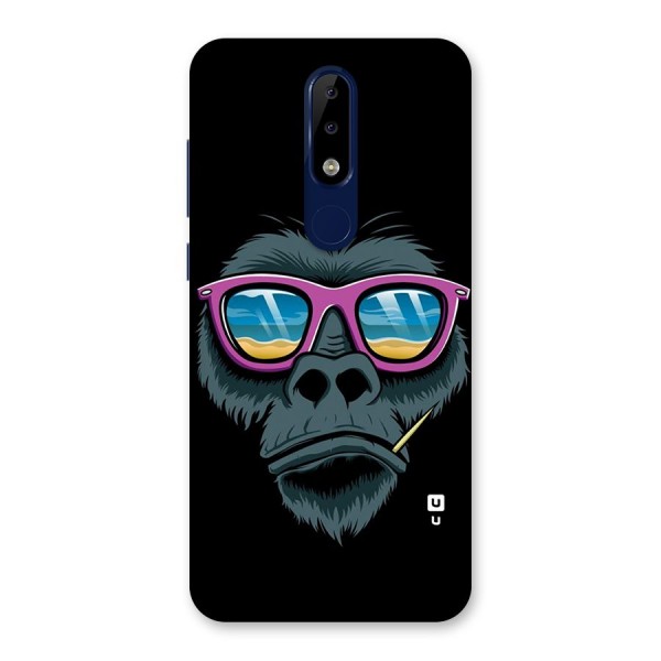 Cool Monkey Beach Sunglasses Back Case for Nokia 5.1 Plus