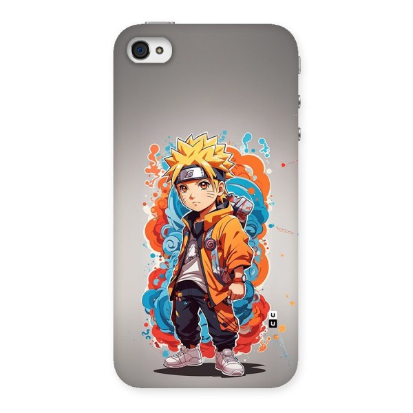 Cool Naruto Uzumaki Back Case for iPhone 4 4s