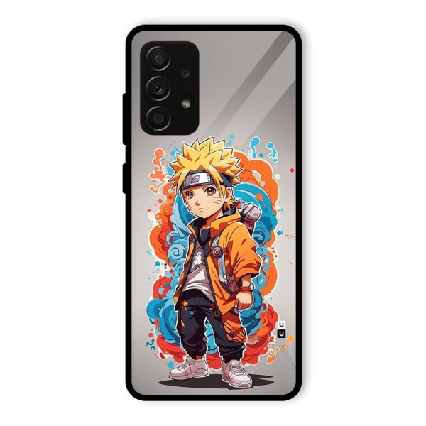 Cool Naruto Uzumaki Glass Back Case for Galaxy A53 5G