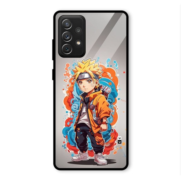 Cool Naruto Uzumaki Glass Back Case for Galaxy A72