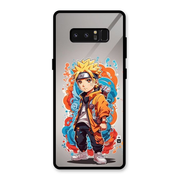 Cool Naruto Uzumaki Glass Back Case for Galaxy Note 8