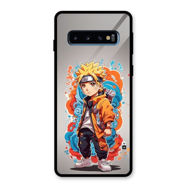 Cool Naruto Uzumaki Glass Back Case for Galaxy S10