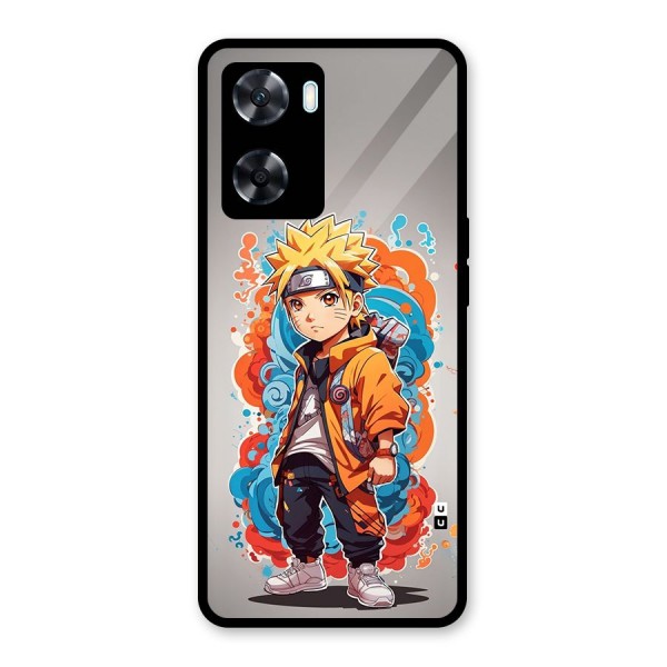 Cool Naruto Uzumaki Glass Back Case for Oppo A77