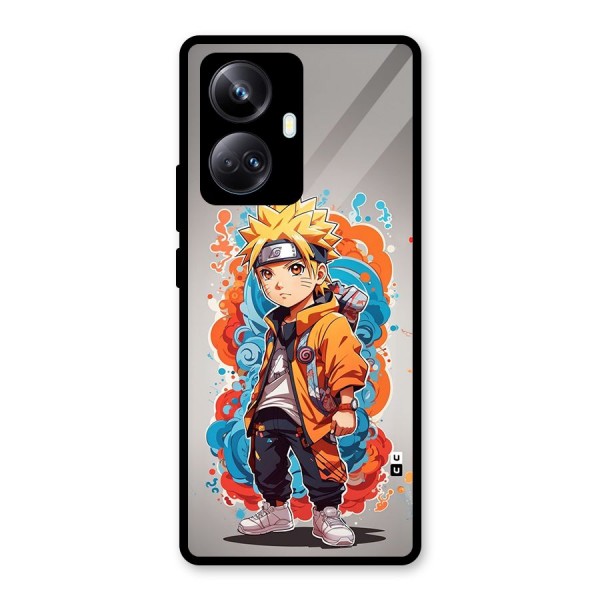 Cool Naruto Uzumaki Glass Back Case for Realme 10 Pro Plus