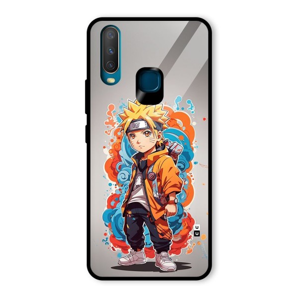 Cool Naruto Uzumaki Glass Back Case for Vivo Y12